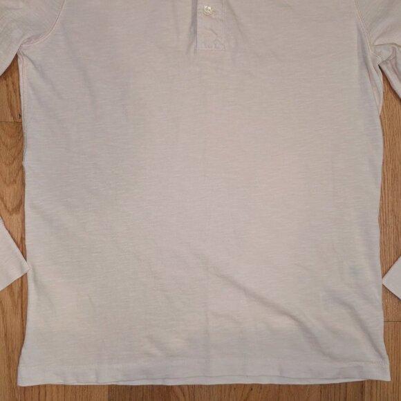 J. Crew - Men’s - Garment-Dyed Slub Cotton Henley - Neutral Cream - Medium - NWT - Picture 2 of 8
